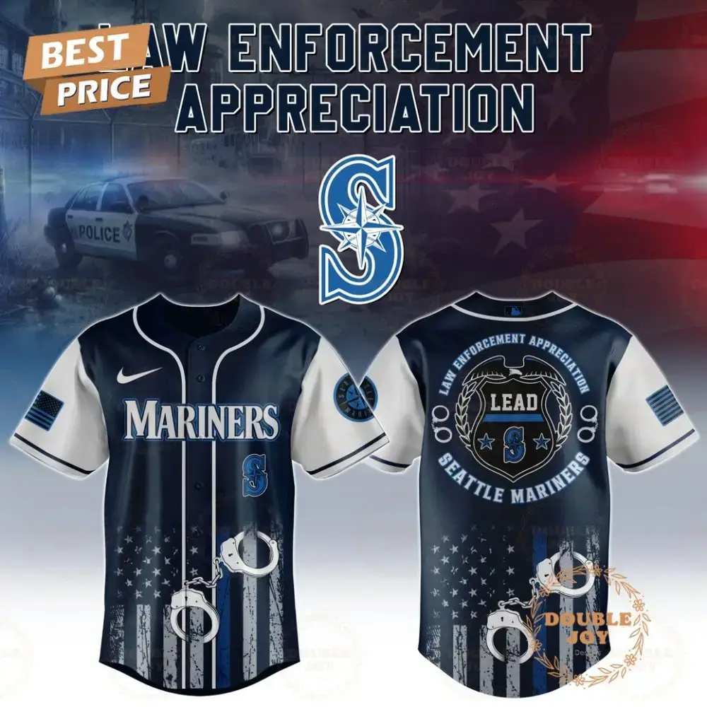 Seattle Mariners Law Enforcement Appreciation Day 2025 Special Edition Baseball Jersey Image