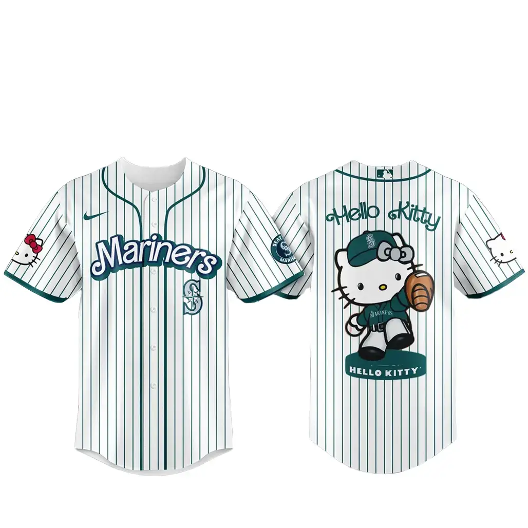 Seattle Mariners Major League Baseball 2026 Hello Kitty Baseball Jersey Image