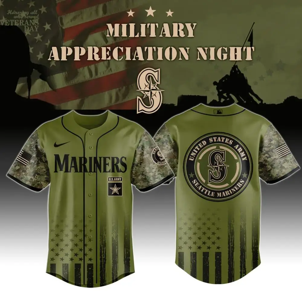 Seattle Mariners Military Appreciation Night Jersey - Celebrate With Style & Honor Image