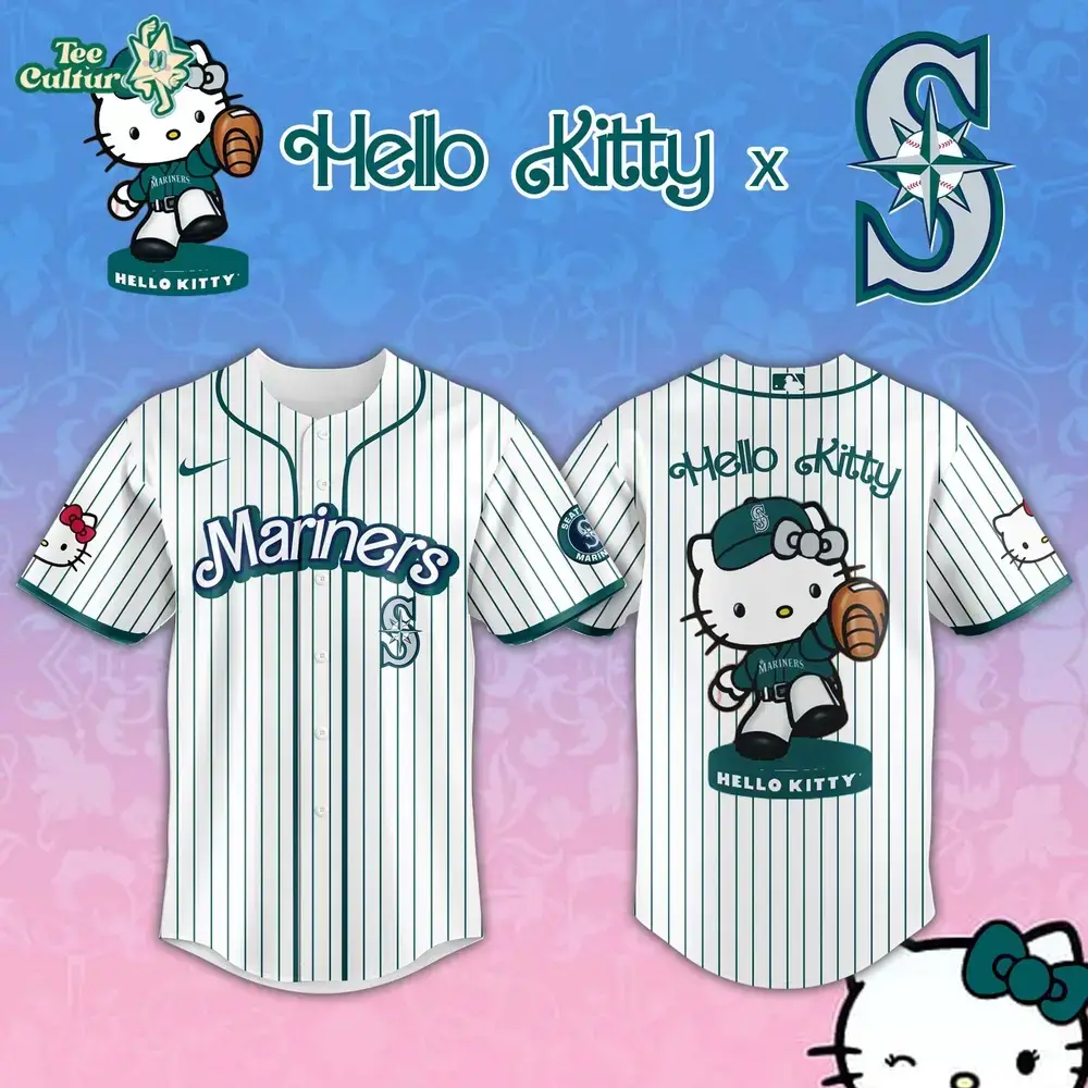 Seattle Mariners MLB 2026 Hello Kitty Limited Fan Jersey Image
