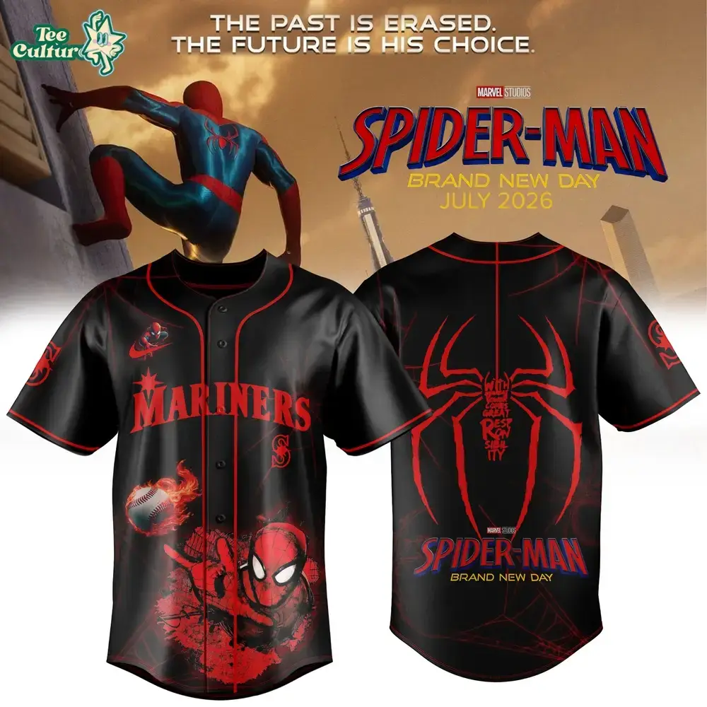 Seattle Mariners MLB x Spider Man 2026 Brand New Day Limited Jersey Image