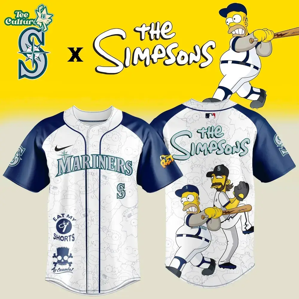 Seattle Mariners MLB x The Simpsons Special Edition Jersey 2026 Image