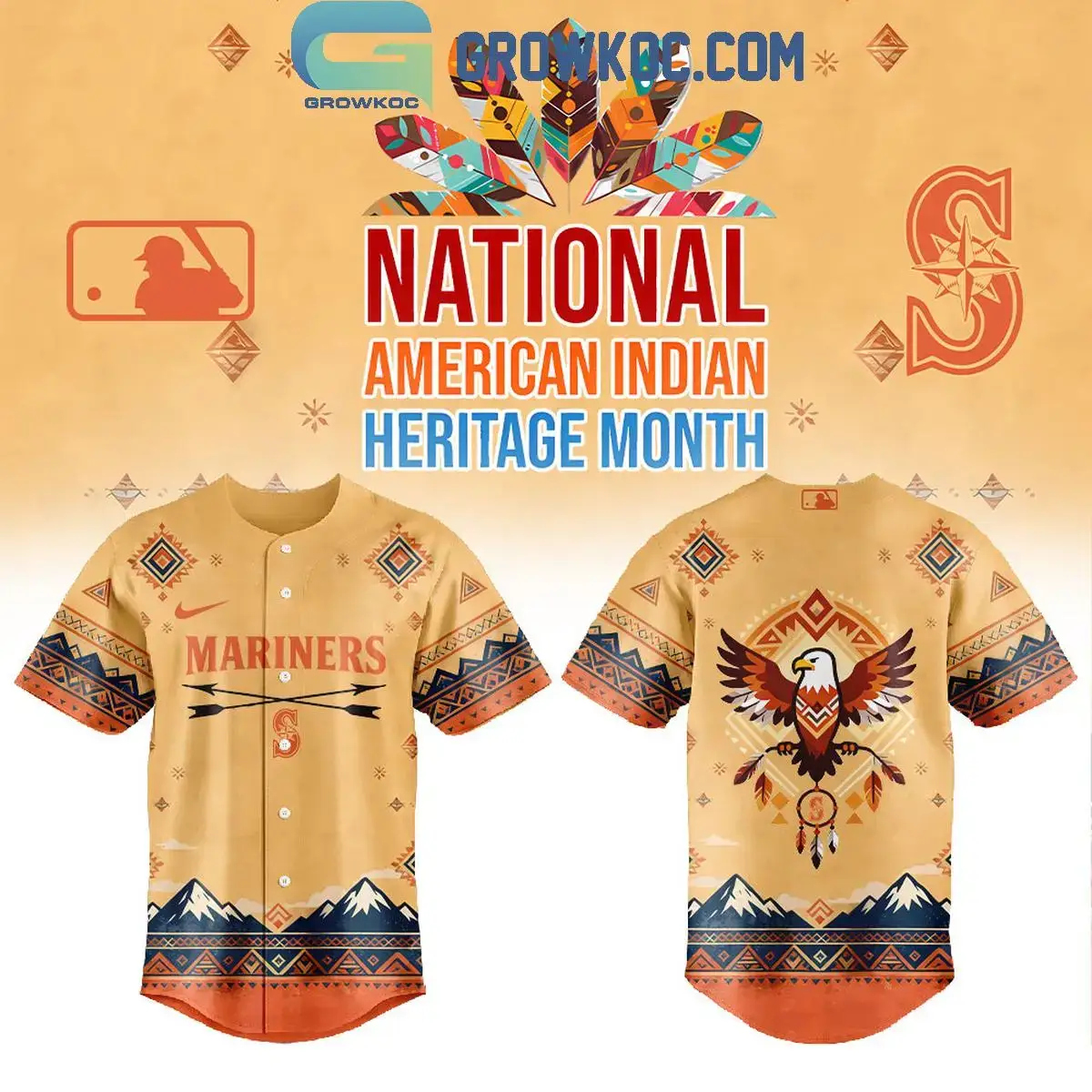 Seattle Mariners Native American Heritage 2025 Jersey Image