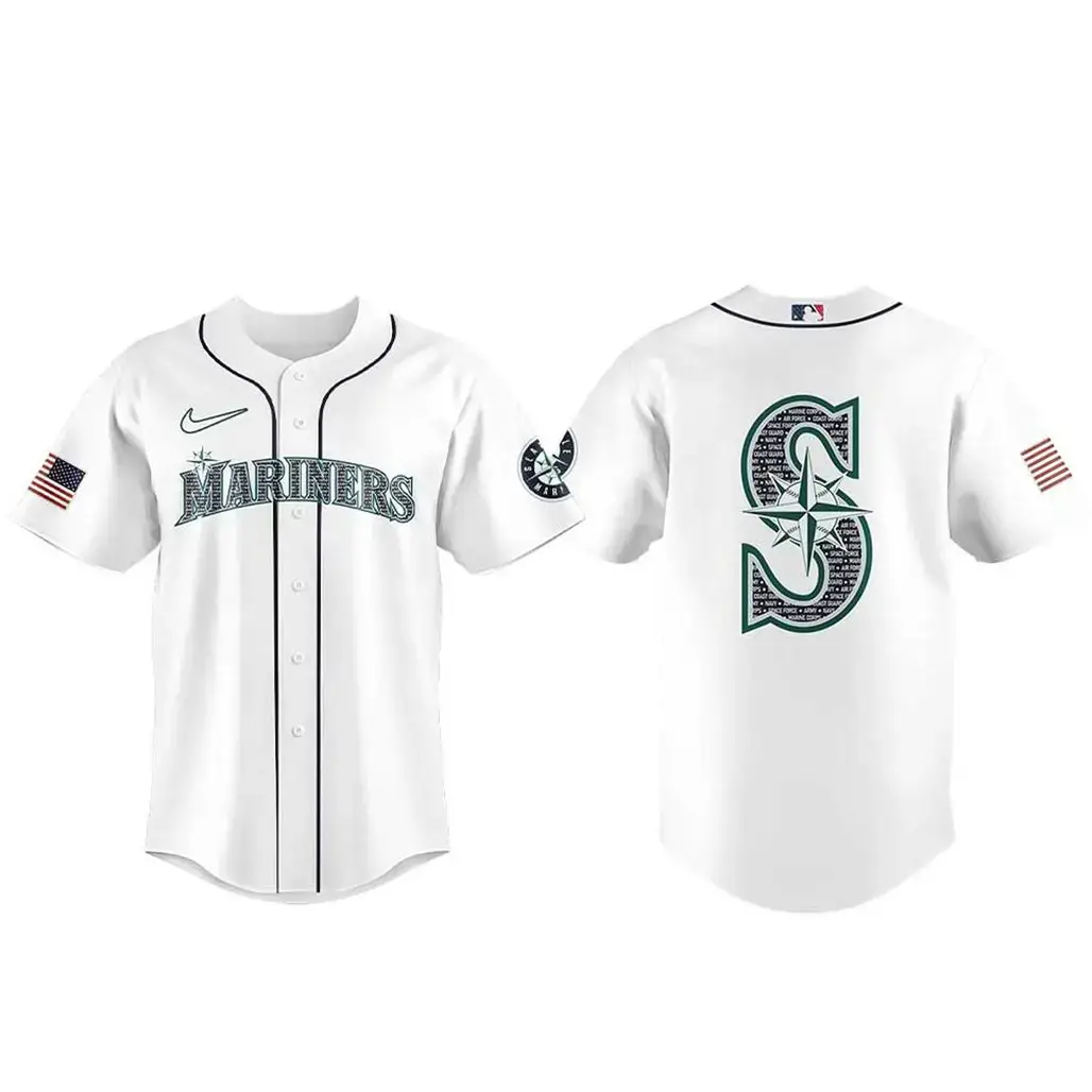 Seattle Mariners Salute to Armed Forces 2026 Baseball Jersey Image