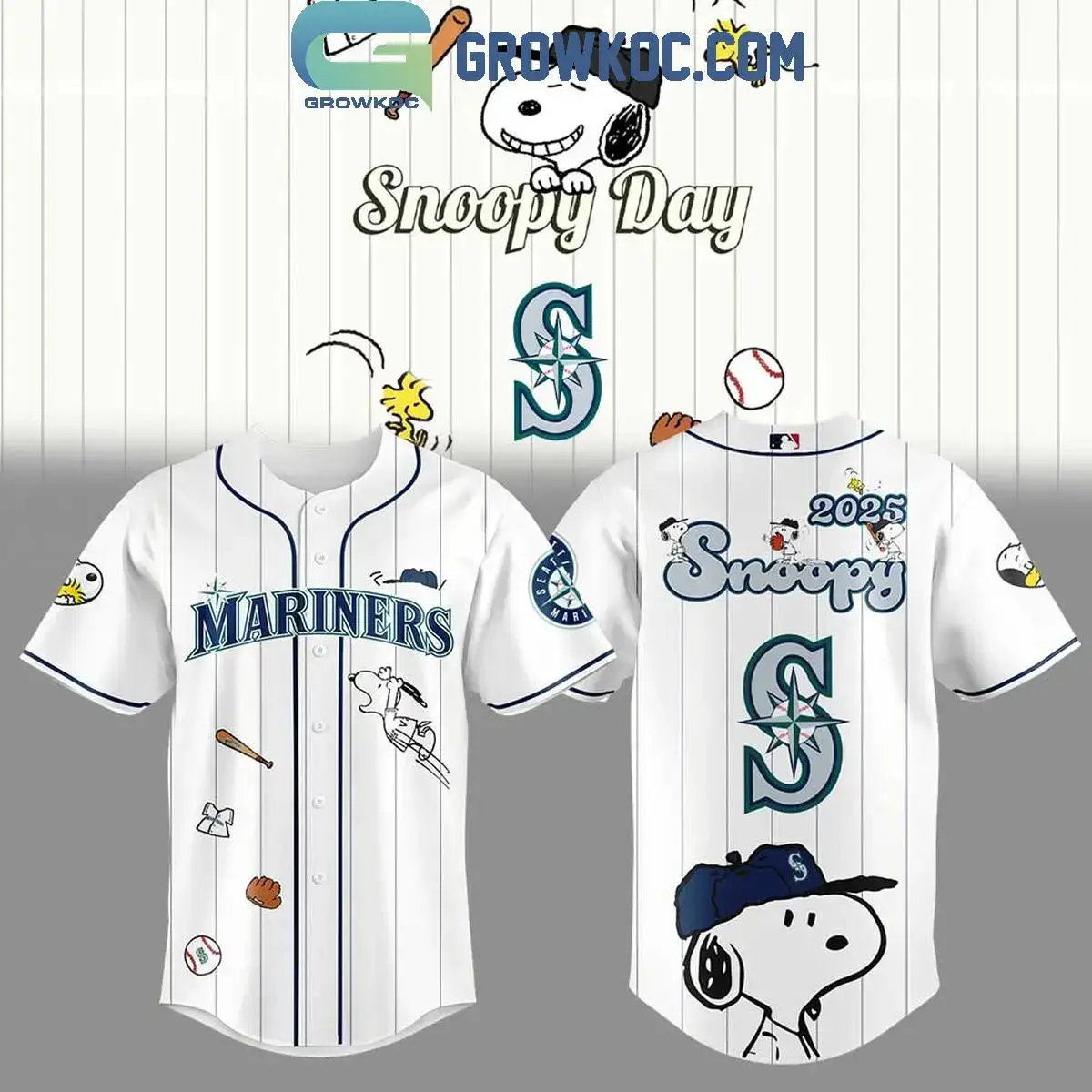 Seattle Mariners Snoopy Day 2025 Jersey Image