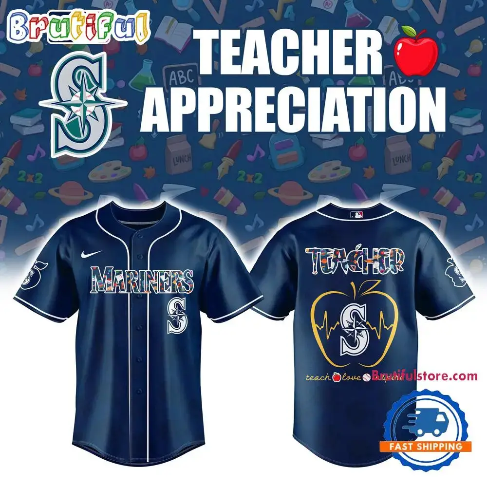 Seattle Mariners Teacher Night 2025 Baseball Jersey Image