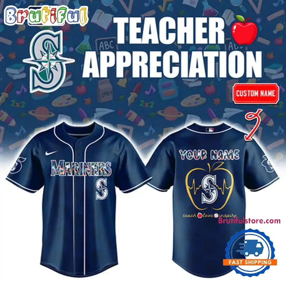 Seattle Mariners Teacher Night 2025 Limited Custom Jersey Shirt Image