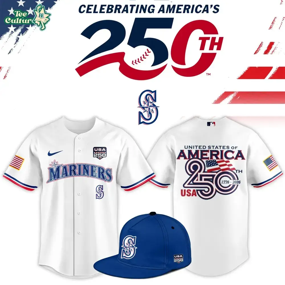 Seattle Mariners USA 250th Anniversary Stars & Stripes Limited Jersey Image