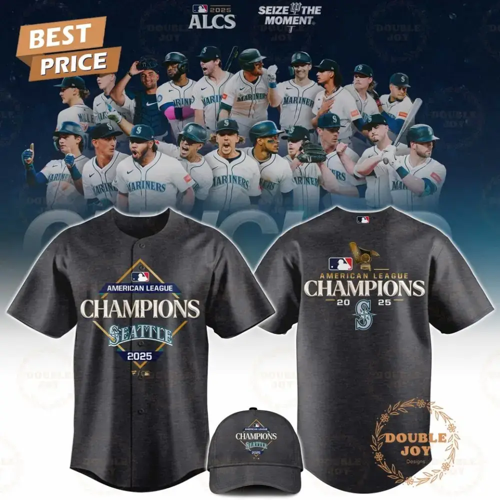 Seattle Mariners X American League Champions 2025 Baseball Jersey Image