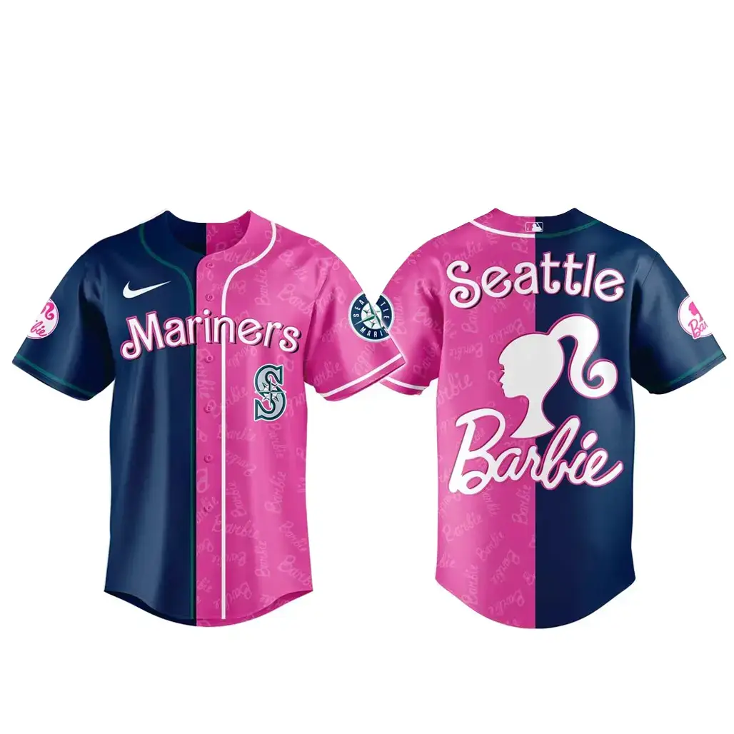 Seattle Mariners x Barbie Night Game 2026 Baseball Jersey Image