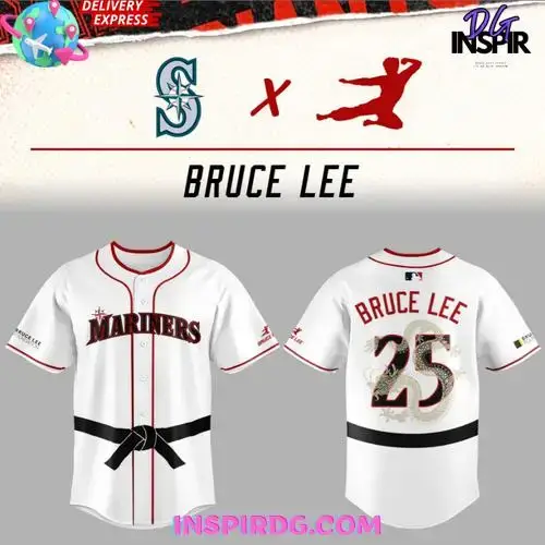 Seattle Mariners X Bruce Lee Dragon Legacy Limited Edition Jersey Image