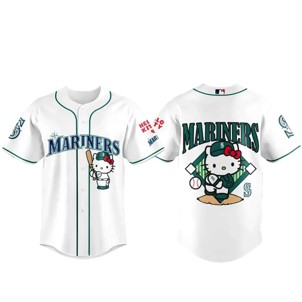 Seattle Mariners x Hello Kitty Night 2026 Baseball Jersey Image
