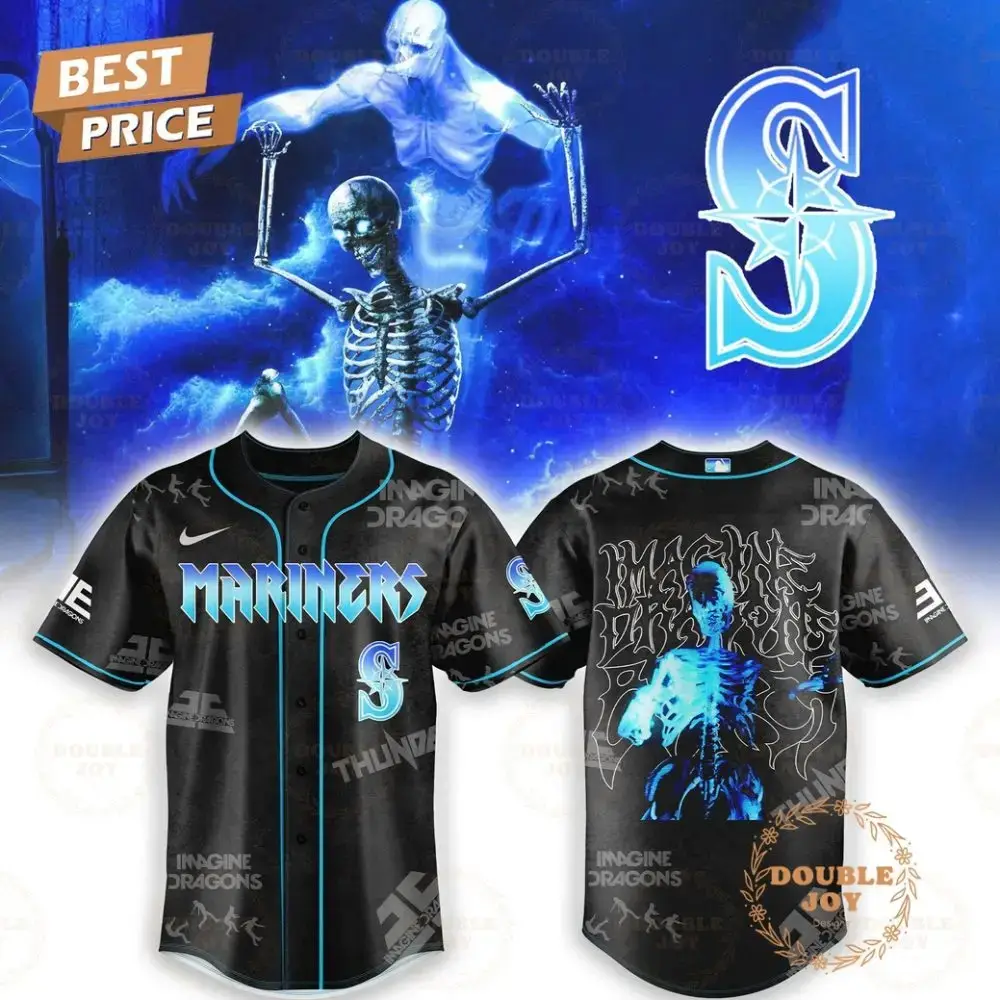 Seattle Mariners X Imagine Dragons Bones Skelly 2025 Baseball Jersey Image