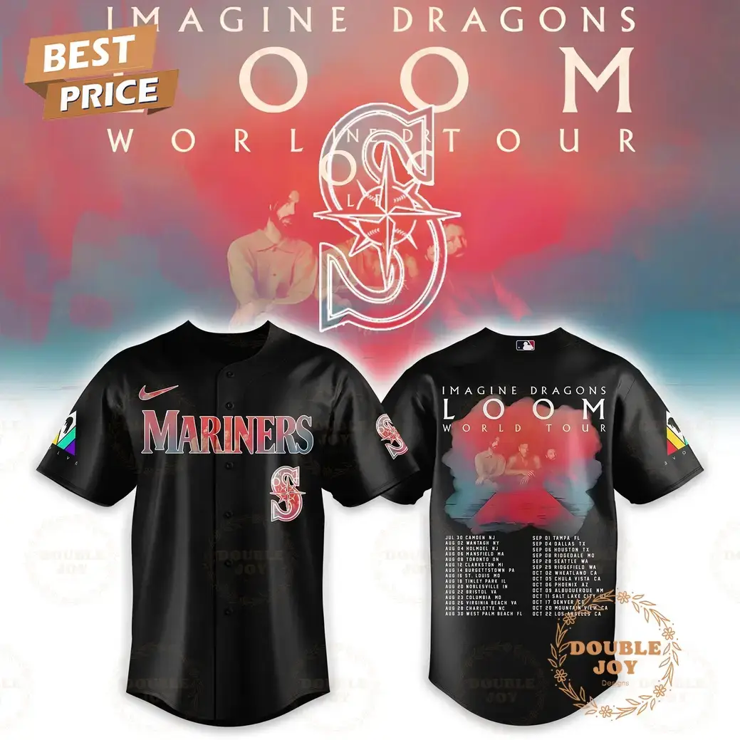 Seattle Mariners x Imagine Dragons Tour 2025 LOOM Baseball Jersey Image