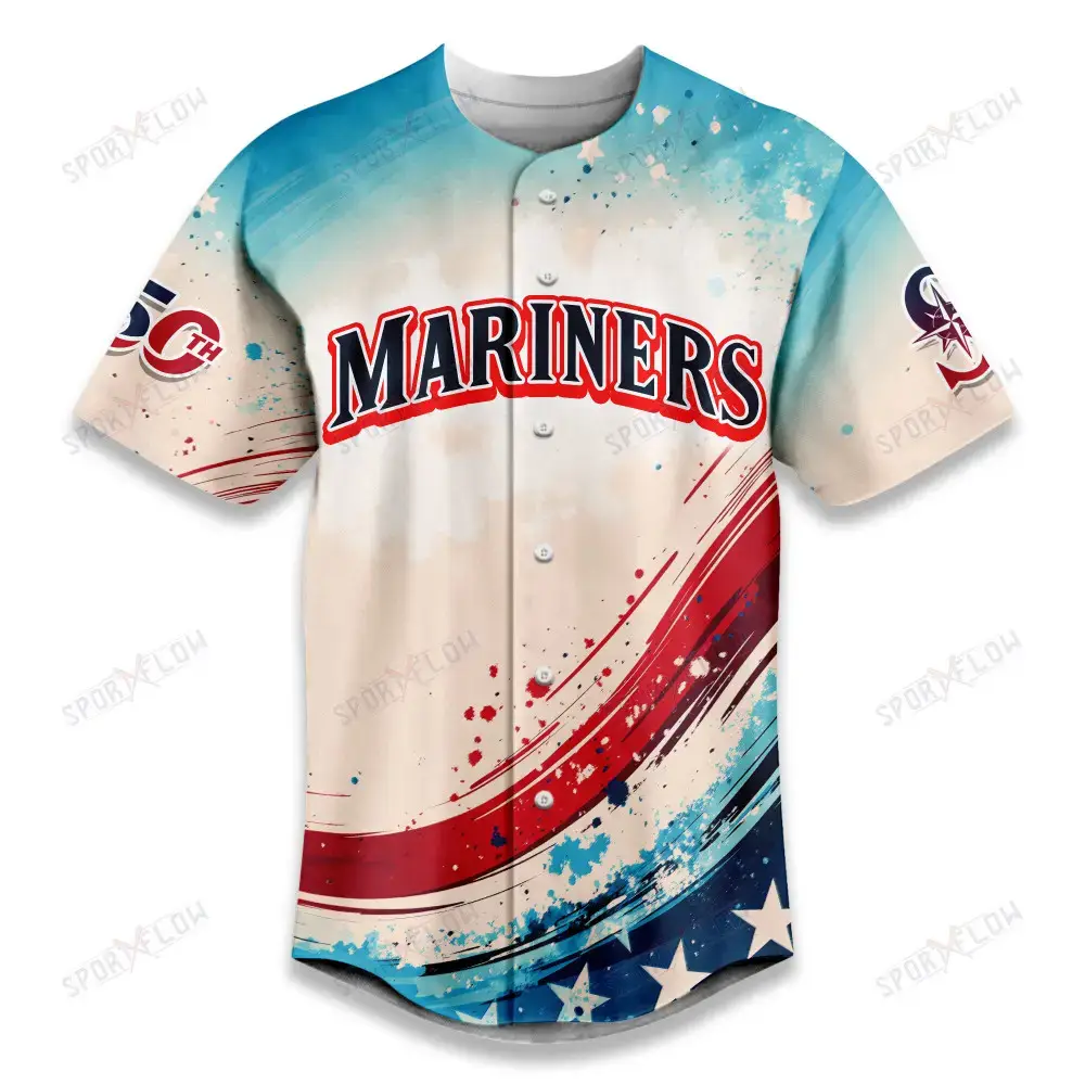Seattle Mariners X Luffy 250 Years Celebration Party Baseball Jersey Image