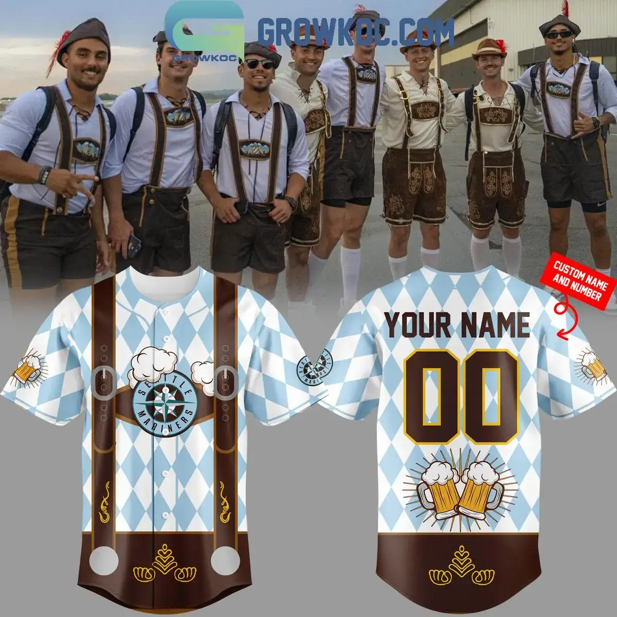 Seattle Mariners x Oktoberfest 2025 Jersey Image