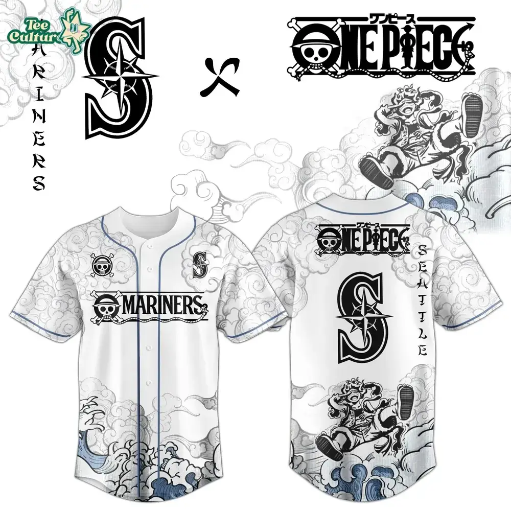 Seattle Mariners x One Piece Jersey 2026 Luffy Gear 5 Image