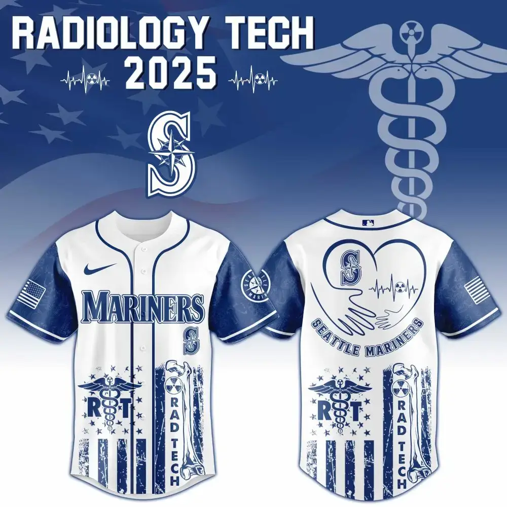 Seattle Mariners X Radiology Tech Night Exclusive Design Custom Baseball Jersey Image