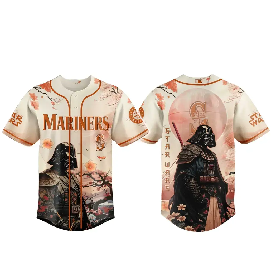 Seattle Mariners x Star Wars Cherry Blossom 2026 Baseball Jersey Image