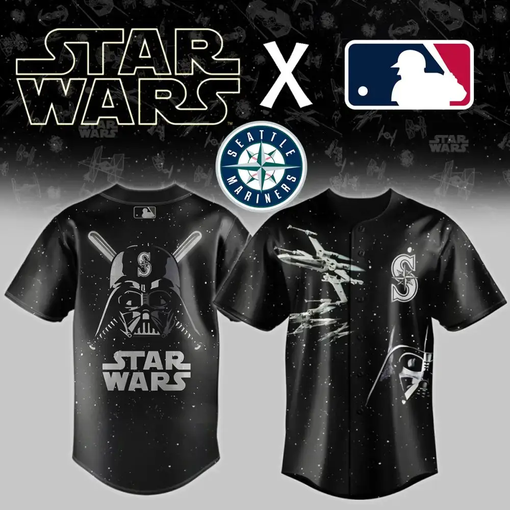 Seattle Mariners X Star Wars Custom Baseball Jersey Image