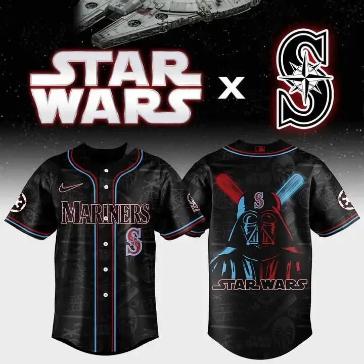 Seattle Mariners X Star Wars Custom Baseball Jersey Mlb Image
