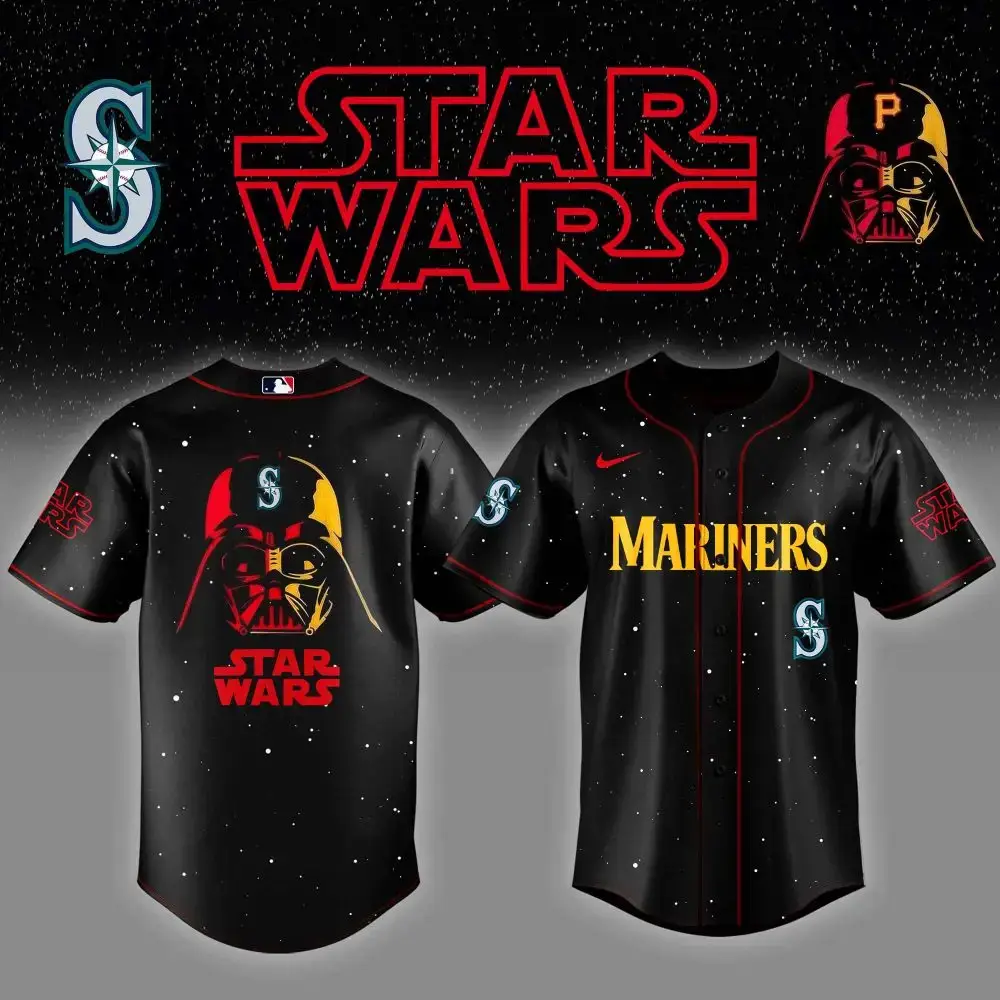Seattle Mariners X Star Wars Night Custom Baseball Jersey Image