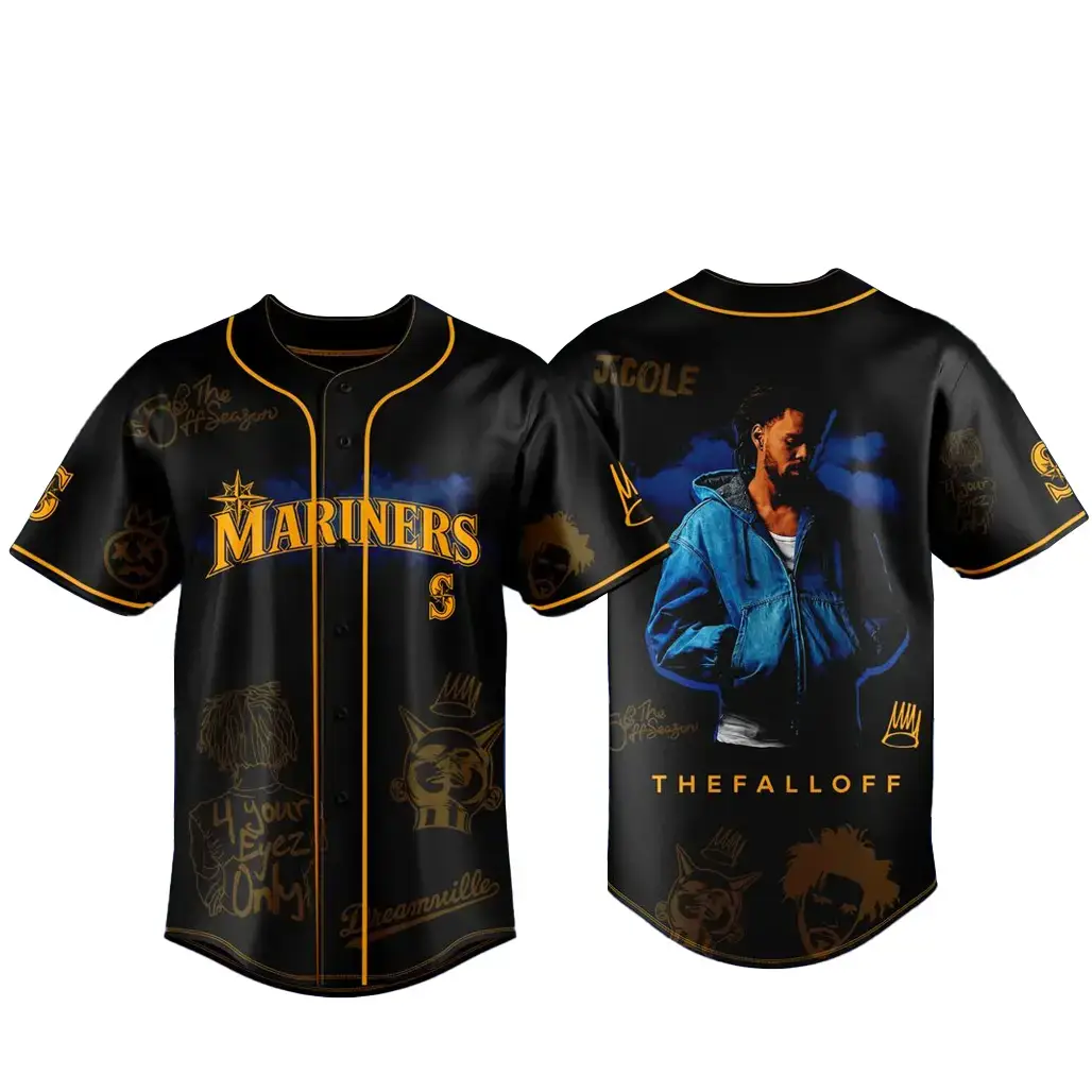 Seattle Mariners x The Fall Off World Tour 2026 Baseball Jersey Image