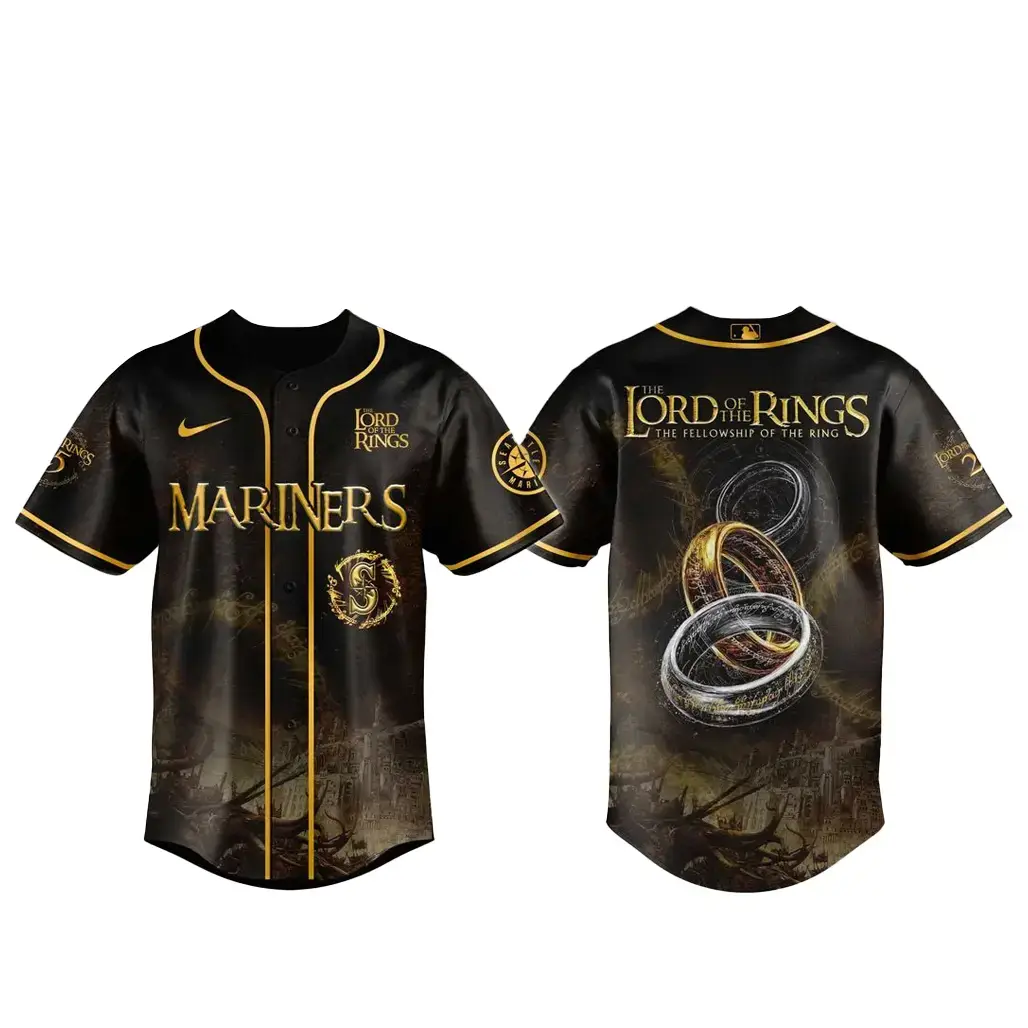 Seattle Mariners x The Lord Of The Rings Baseball Jersey Image