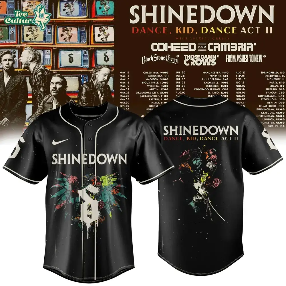 Shinedown: “Dance, Kid, Dance Act II World Tour”Jersey Collection Image