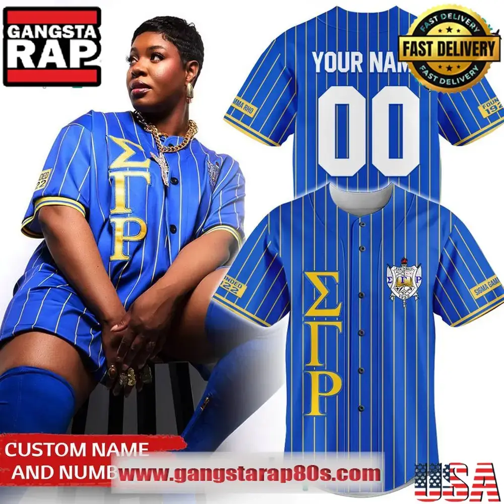 Sigma Gamma Rho Custom Baseball Jersey Image