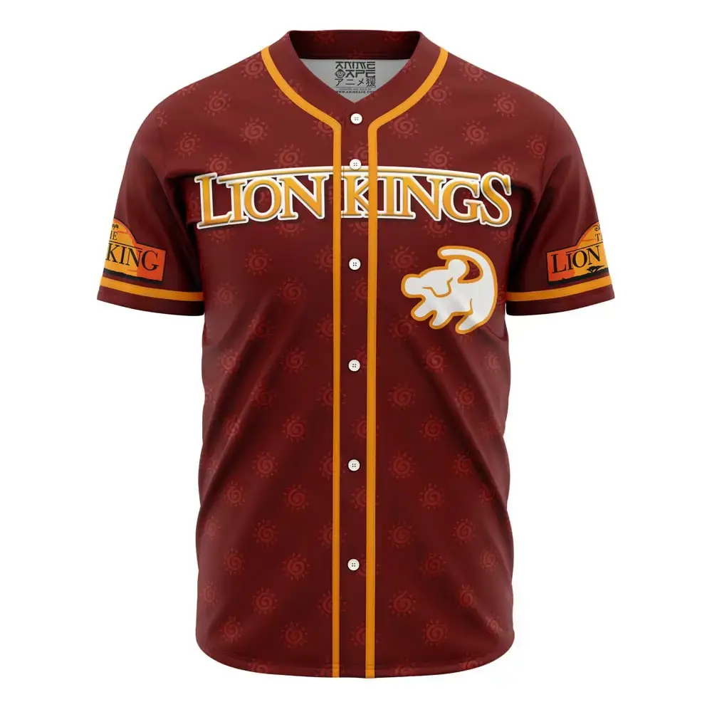 Simba Lion King V2 Baseball Jersey Image