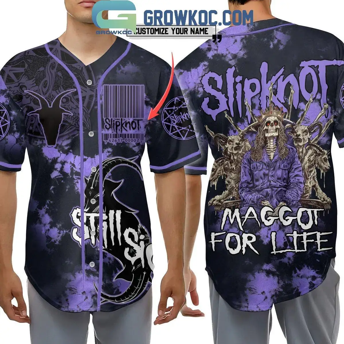 Slipknot Maggot For Life Still Sick Personalized Baseball Jersey Image