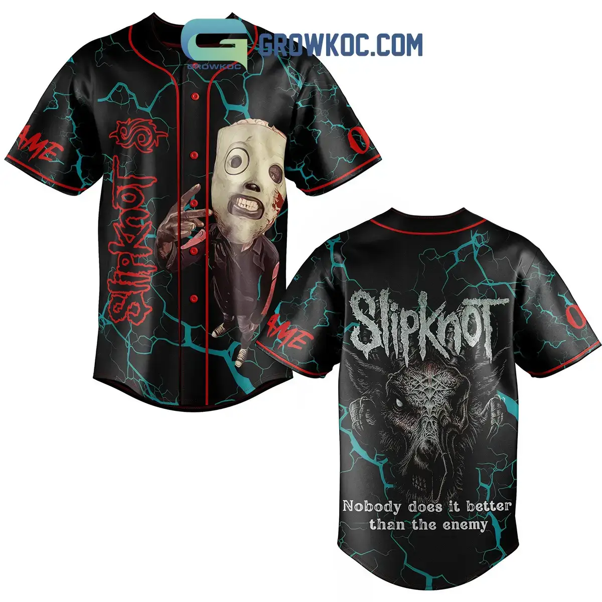 Slipknot Nobody Does It Better Than The Enemy Personalized Baseball Jersey Image