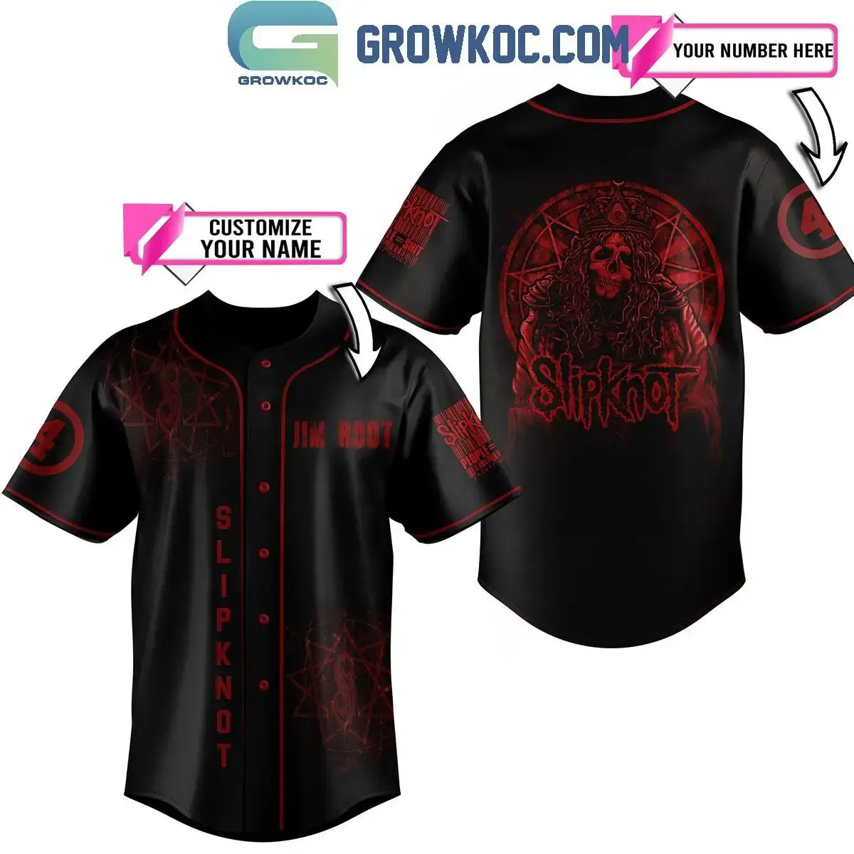 Slipknot Pulse Of The Maggots Personalized Baseball Jersey Image