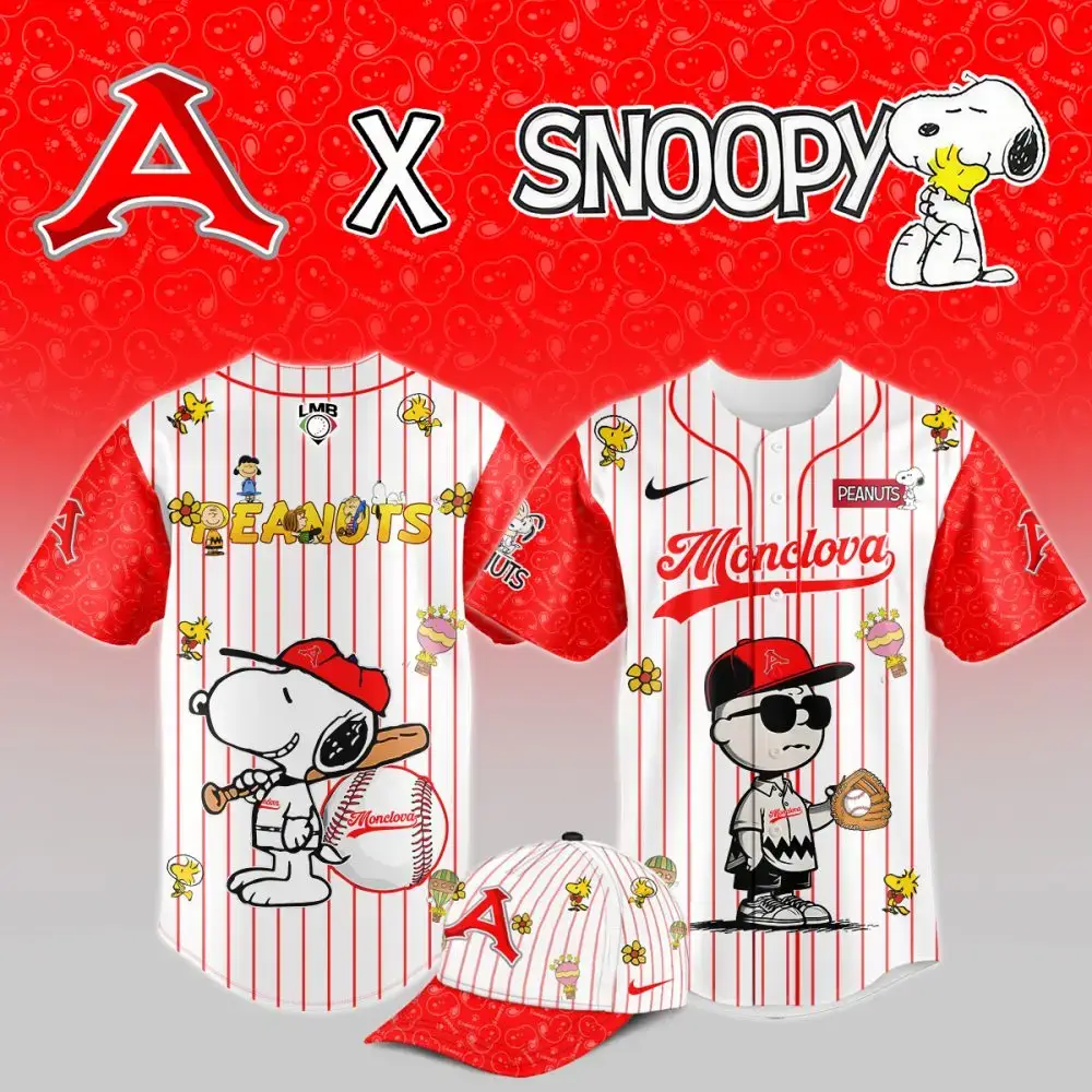 Snoopy Baseball Jersey - Limited Edition Peanuts Collaboration Apparel Image
