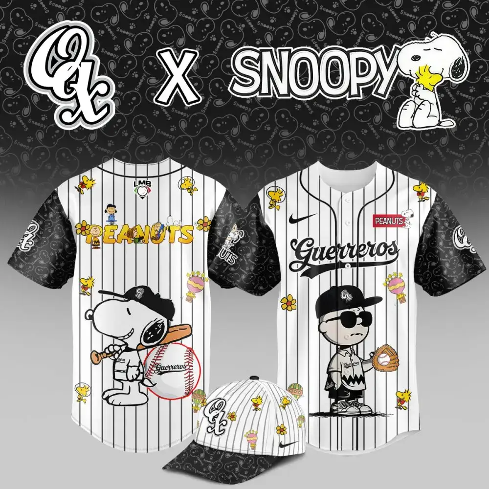 Snoopy X Guerreros Baseball Jersey – Peanuts Fan Collection Image