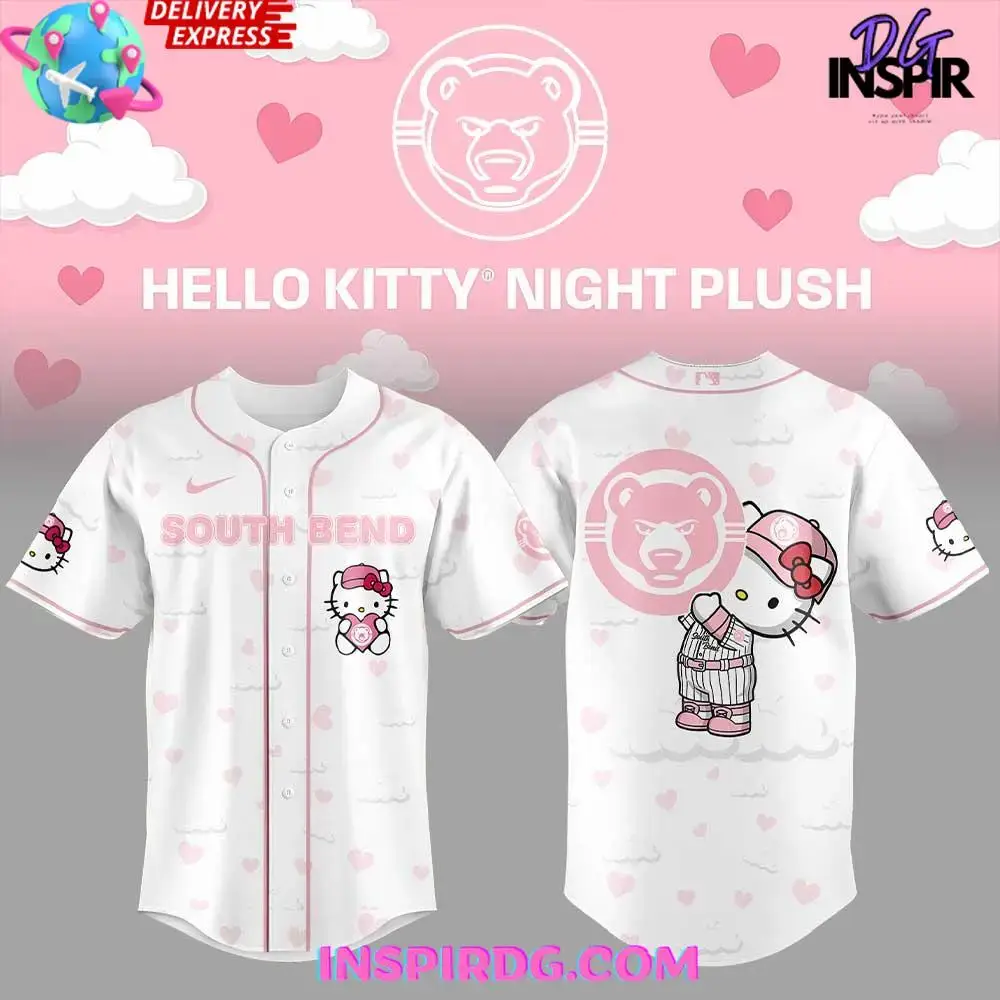 South Bend Cubs Hello Kitty Night 2025 Baseball Jersey Image