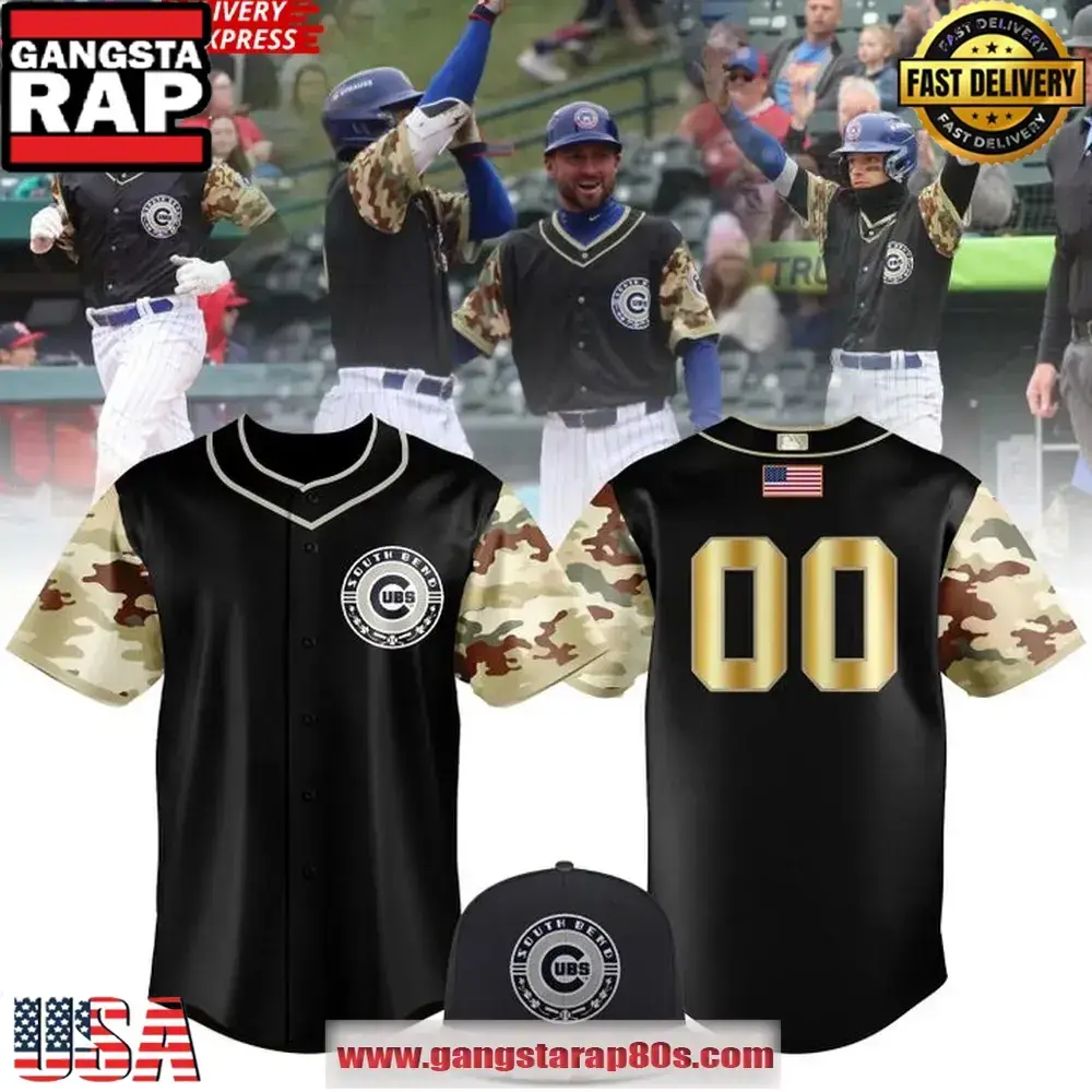 South Bend Cubs x 2025 Military Appreciation Night Custom Baseball Jersey Shirt Image