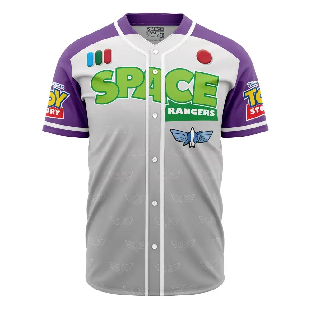 Space Rangers Toy Story Baseball Jersey - Buzz Lightyear Inspired Shirt For Fans Image