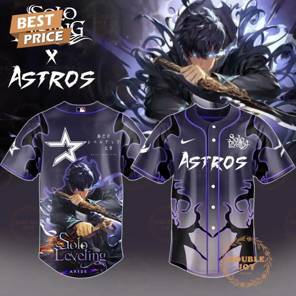 Special Edition Houston Astros X Solo Leveling 2025 Baseball Jersey Image