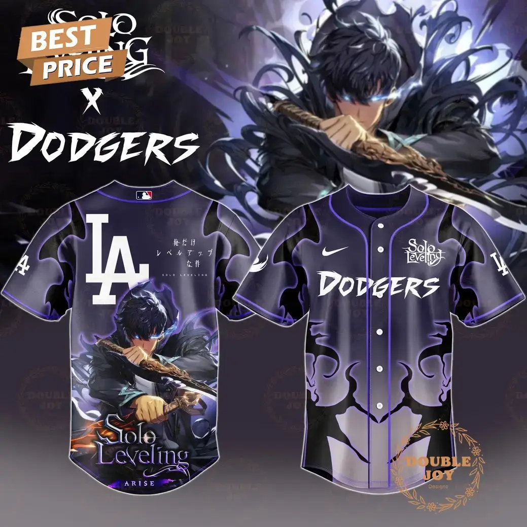 Special Edition Los Angeles Dodgers x Solo Leveling 2025 Baseball Jersey Image
