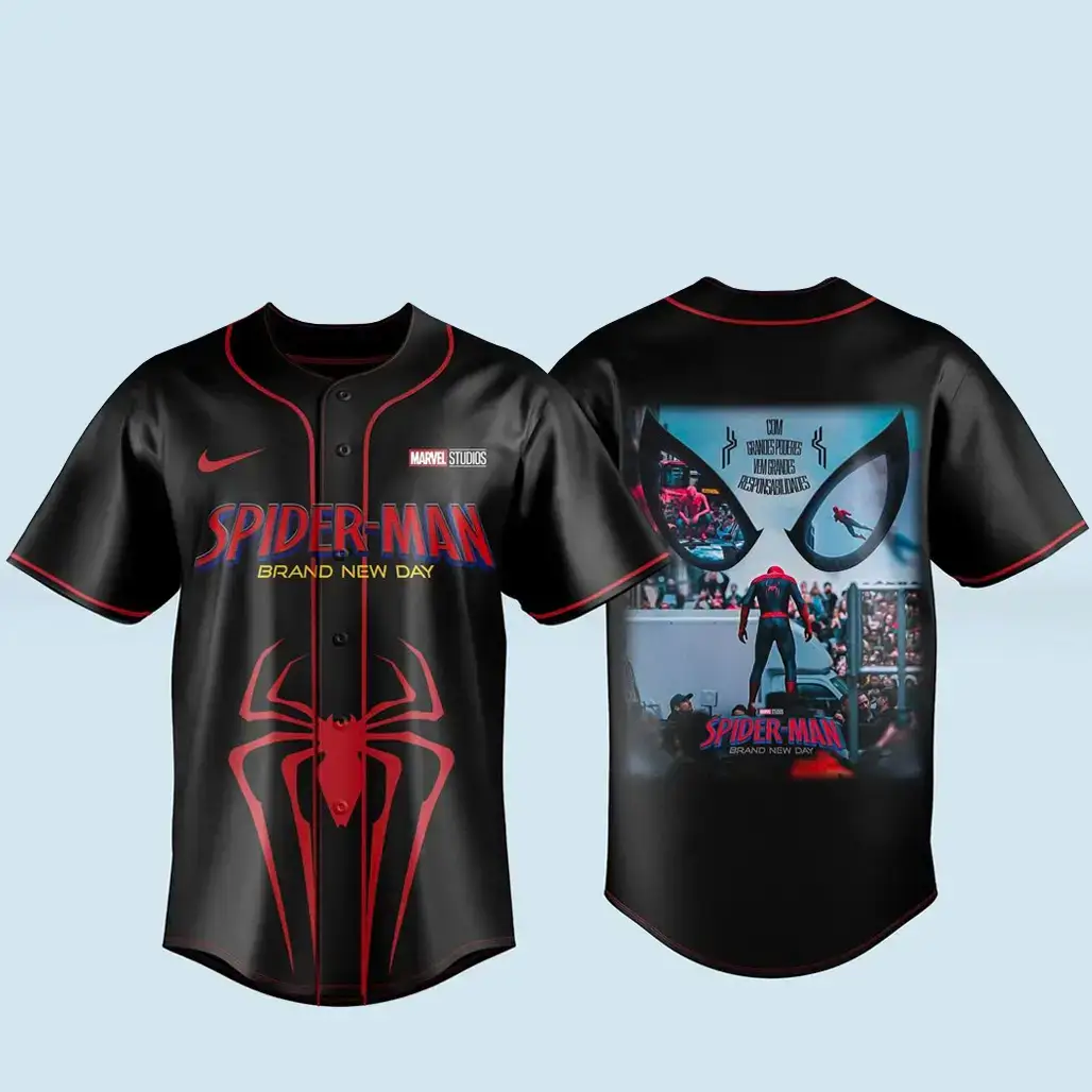 Spider Man Brand New Day 2026 Baseball Jersey Image