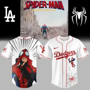 Spider-Man X Dodgers Baseball Jersey - Limited Edition Fan Gear Image