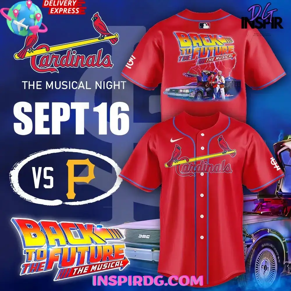 St. Louis Cardinals Back To The Future The Musical Night Baseball Jersey Image