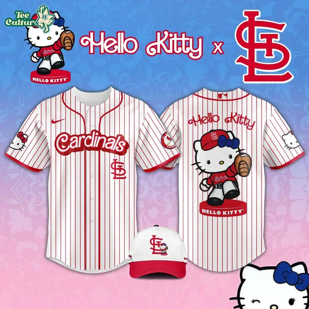 St. Louis Cardinals MLB 2026 Hello Kitty Night Limited Jersey Image