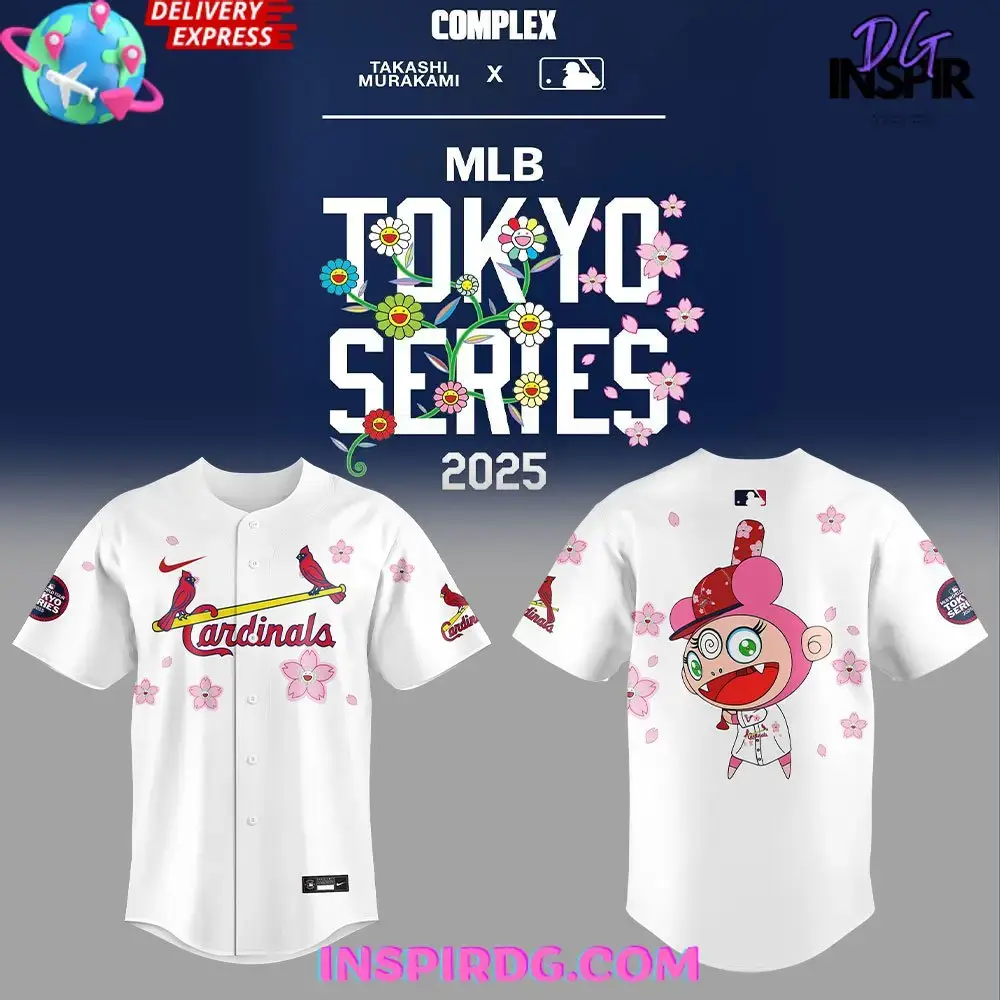 St. Louis Cardinals Takashi Murakami X Mlb World Tour Tokyo Series 2025 Jersey Image