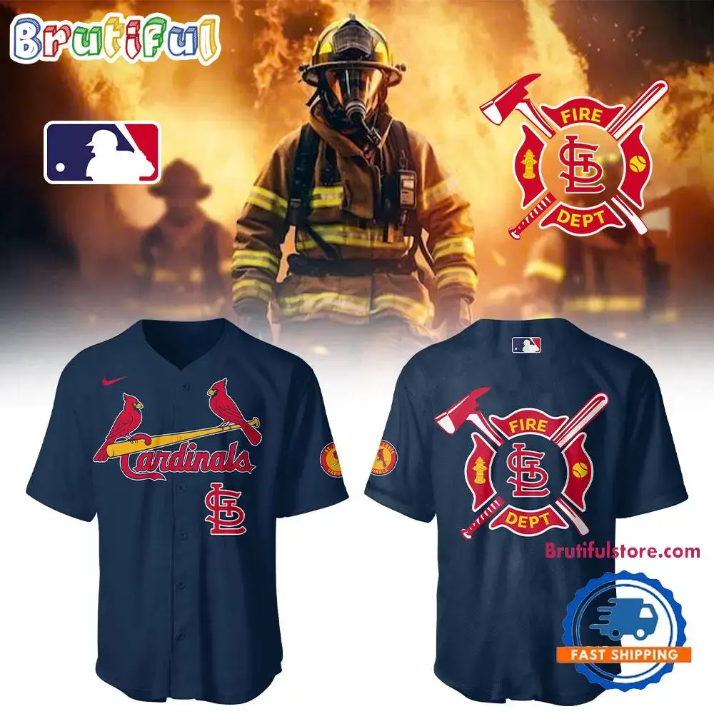 St. Louis Cardinals X Firefighter Appreciation Night New Design Jersey Image