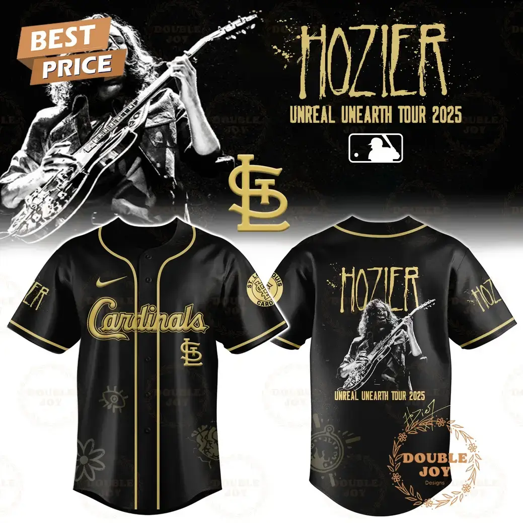 St. Louis Cardinals x HOZIER Tour 2025 Unreal Unearth Edition Baseball Jersey Image