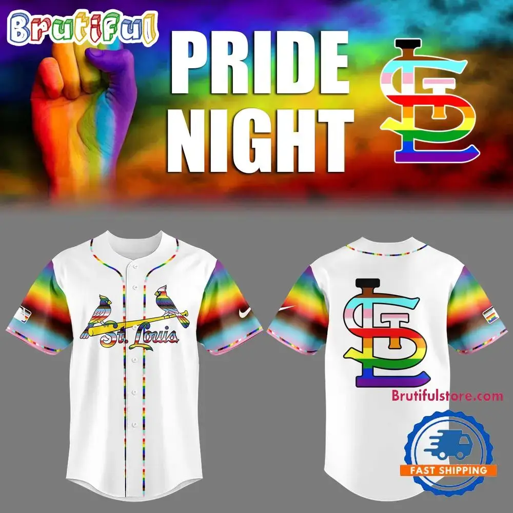 St. Louis Cardinals x LGBT Pride Night 2025 Jersey Shirt Image