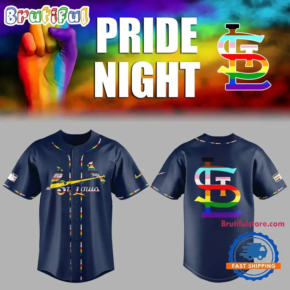 St. Louis Cardinals x LGBT Pride Night Baseball Jersey Image